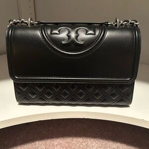Tory Burch Black Quilted Shoulder Bag